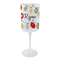 Personalised Christmas Lights Wine Glass